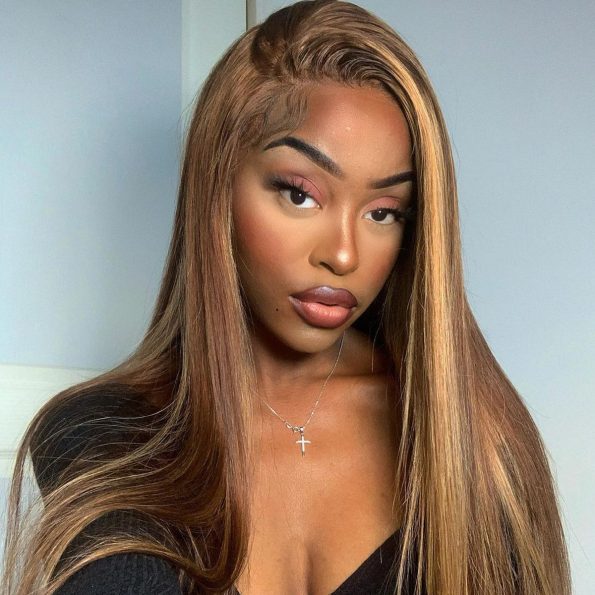 13x4 Lace Frontal Highlight Straight Wig